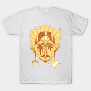 Terracotta African Mask No 12 T-Shirt